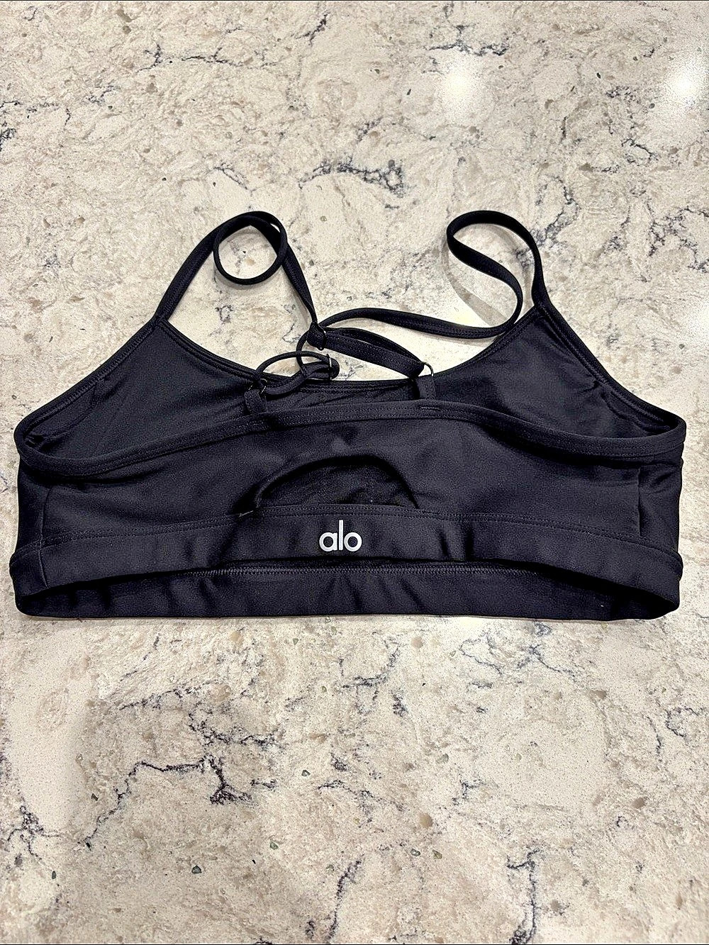alo Black Sports Bra Size Medium Like New
